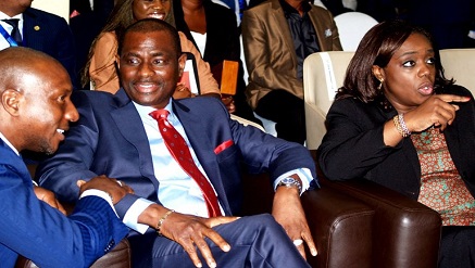 (L-r): Oscar Onyema, chief executive officer, Nigerian Stock Exchange (NSE); Segun Ogunsanya, chief executive officer & managing director, Airtel Nigeria, and Mrs. Kemi Adeosun, minister of Finance,  during the annual National Workshop of the Chartered Institute of Stockbrokers (CIS), at the Transcorp Hilton Hotel, Abuja, recently.